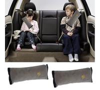 Furforstk seatbelt covers 2 Pcs seat belt pads for kids, seatbelt covers kids, Pack of 2 thick padding, prevent seat belts from cutting into your neck (gray)