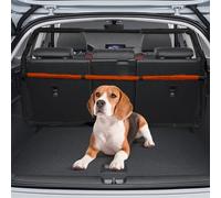 Furggis Dog Barrier for Cargo Area, 46 Wide See Through Vehicle Car Hatchback Dog Car Net Barrier, Dog Car Net Mesh for 3rd Row Seat,Back Seat Car Divider Barrier Restraint Fence Trunk S