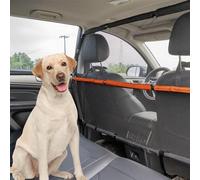 Furggis Dog Car Barrier, 56" Wide See Through Car Back Seat Cargo Area Pet Restraint Divider, Travel Trunk Mesh Car Net Barrier Screen Separator for Dogs, Ideal for SUVs Trucks Full Sized Sedans