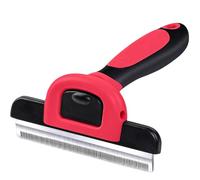 FurGroom Deshedding Tool for Dogs and Cats - Reduces Shedding by Up to 95% in Less Than 10 Minutes - Professional Grooming Brush for All Hair Types - Ergonomic Design and Skin Massage Needles.