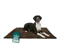 FurHaven 60" x 48" Highly Absorbent Dog Door Mat for Muddy Paws, 100% Washable, Perfect for Entryway, Kitchen, & Bathroom Use - Chenille Shammy Rug - Mud (Brown), Jumbo Plus/XXXL