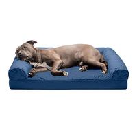 Furhaven Large Orthopedic Dog Bed Quilted Sofa-Style w/Removable Washable Cover - Navy, Large