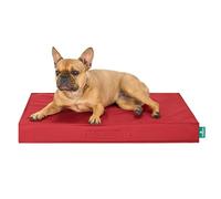 FurHaven Medium Orthopedic Dog Bed - Indoor/Outdoor Water-Resistant Mattress Pet Bed, Removable Washable Cover, Red