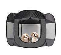 Furhaven Pop Up Playpen Pet Tent Playground - Gray, Extra Large