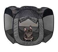 Furhaven Pop Up Playpen Pet Tent Playground - Gray, Large