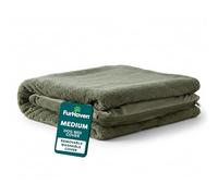FurHaven Replacement Dog Bed Cover Faux Fur & Velvet Sofa-Style, Machine Washable - Dark Sage, Medium