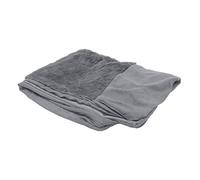 FurHaven Replacement Dog Bed Cover Plush & Suede Sofa-Style, Machine Washable - Gray, Jumbo (X-Large)