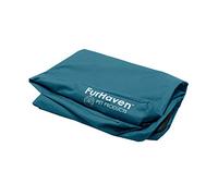 FurHaven Replacement Dog Bed Cover Water-Resistant Indoor/Outdoor Logo Print Oxford Polycanvas Mattress, Washable - Deep Lagoon, Medium