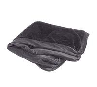 FurHaven Replacement Pet Bed Cover - L Chaise Sofa Plush Fur and Velvet Couch Washable Dog Bed Cover, Platinum Gray, Jumbo (X-Large)