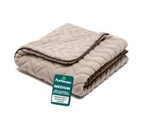 FurHaven Replacement Pet Bed Cover - Plush Velvet Waves Perfect Comfort Sofa Washable Dog Bed Cover, Brownstone, Medium