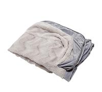 FurHaven Replacement Pet Bed Cover - Plush Velvet Waves Perfect Comfort Sofa Washable Dog Bed Cover, Granite Gray, Jumbo (X-Large)