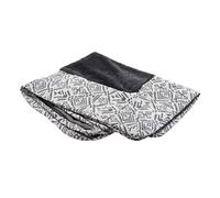 FurHaven Replacement Pet Bed Cover - Sofa-Style Plush Fur and Southwestern Décor Couch Washable Dog Bed Cover, Boulder Gray, Jumbo (X-Large)