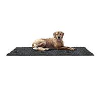 Furhaven XXL Runner Pet Door Mat Muddy Paws Absorbent Chenille Shammy Rug, Washable - Charcoal (Gray), Runner