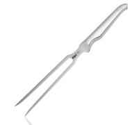 Furi Pro Carving Fork 18cm,Long, Sturdy prongs Ideal for Forking The Largest of roasts, Unique Reverse-Wedge, Anti-Fatigue Handle Locks into Hand for a Safer Grip, 25-Year Guarantee, Silver