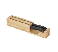Furi Pro Jet Black 3-Piece Set: East/West Santoku Knife 17cm, Cook's Knife 20cm, Knife Block - Limited Edition Oxidised Finish, 25-Year Guarantee