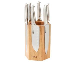 Furi Pro Magnetic Hexagonal 7 Piece Knife Block Set
