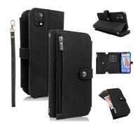 Furiet Compatible with UMIDIGI A11 Wallet Case 9 Card Slots Retro Leather Flip Credit Card Holder Stand Cell Accessories Phone Cover Folio Purse for UMIGIDI A 11 11A Women Men Black