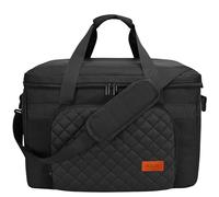 FURIMETY Carrying Bag Compatible with Ninja Crockpot Slow Cooker, Portable Insulated Travel Carrier Case for Ninja Foodi Possiblecooker Pro 8.5 Qt and Accessories with Shoulder Strap, Quilted Black