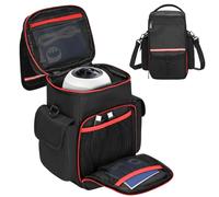 FURIMETY Carrying Case Compatible with Owl Labs Meeting Owl 3/4/Pro | Meeting Camera Travel Bag with shoulder strap, 8mm Padding, Side Pockets, Mesh Pockets, Top Handle, Red Reflective Strip