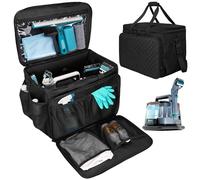 FURIMETY Carrying Case Compatible with Shark Stain Striker, Carpet Cleaner Bag Fits Shark Upholstery Cleaner, Storage Bag with Multiple Pockets for Attachments, Black