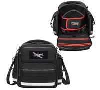 FURIMETY Tactical Aviation Headset Bag with Files Pocket, Flight Carrying Case for Pilot, Pilot Headset Bag, Flight Storage for Aviation Headset, Passport, Files and Other Essentials, Black