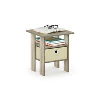 Furinno ANDREY Side Table, End Table, Night Stand, Bedside Table, Sonoma Oak