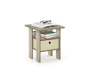 Furinno ANDREY Side Table, End Table, Night Stand, Bedside Table, Sonoma Oak