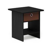 Furinno DARIO Side Table, End Table, Night Stand Storage Shelf, Americano