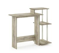 Walplus Furinno Efficient Home Laptop Notebook Computer Desk, Sonoma Oak/white