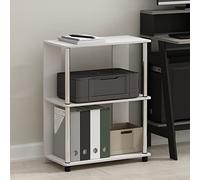 Furinno JAYA 3-Tier Book Shelf with Open Storage Shelves, White Wood | Display Shelf, Shelving Unit, Organization and Storage, Living Room, Home Office