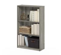 Furinno JAYA Book Shelf, 3-Tier Bookshelf, Bookcase, French Oak