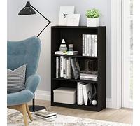 Furinno JAYA Closet Organizers and Storage, 3-Tier Closet Organizer, Closet Storage with Adjustable Shelves, 24.1 x 62.2 x 102.4 cm, for Living Room, Bedroom, Home Office, Espresso