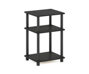 Furinno JUST Side Table, End Table, Open Shelves Night Stand, Americano