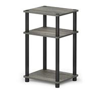 Furinno JUST Side Table, End Table, Open Shelves Night Stand, French Oak