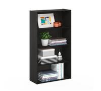 Furinno PASIR Book Shelf, 4-Tier Bookshelf, Bookcase with Open Shelf, Espresso