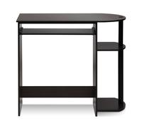 Walplus Furinno Simplistic Easy Assembly Computer Desk, Dark Brown
