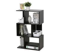 Furinno SIMPLY Book Shelf, Bookshelf, Bookcase with Open Book Shelf, Espresso