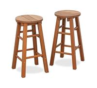 Furinno TIOMAN Outdoor Barstool, Set of 2, Promo Arch Bar Stool, Natural