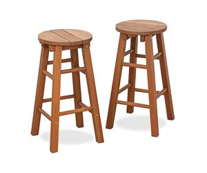 Furinno TIOMAN Outdoor Barstool, Set of 2, Promo Arch Bar Stool, Natural