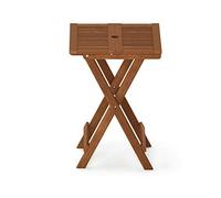 Patio Table, Folding Outdoor Side Table, Coffee Table in Teak