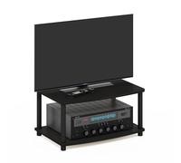 Furinno Turn-N-Tube 2-Tier Multipurpose Printer Stand Display & Storage Shelf, Espresso/Black