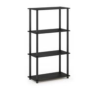 Furinno TURN-N-TUBE Storage Shelves, Toolless Book Shelf, Corner Shelf,Americano