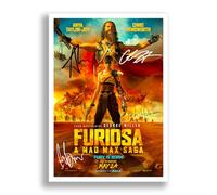 Furiosa A Mad Max Saga Cast Signed Autograph Poster Photo Print Framed Memorabilia Gift Movie Film 2024 Anya Taylor-joy Chris Hemsworth (A4 poster only)