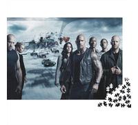 Furious 500 Piece Wooden Puzzle for Adults & Teens - Difficult Star Jigsaw Game, Relaxing Therapy, Unique Wall Art Decor, Gift Idea 500pcs (52x38cm)