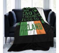 FuriTou Irish Flag of The Voices in My Head Blankets Throw Blanket Lightweight Flannel Blanket Air Conditioning Blanket for Women Men All Season 50"x40"