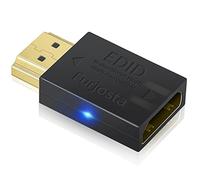 Furjosta HDMI EDID Emulator Passthrough Aluminum Fit Headlesskeep for Video Splitter Switch Extender Pass-Through Adapter Male to Female Coupler Dummy Plug (HDMI 1920x1080) 1P