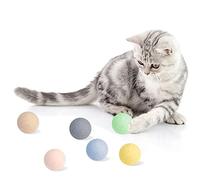 FURJOY Cat Wool Ball Toys, 6 Pack Colorful Cat Toy Balls for Small Pets Fetch and Play - Eco Friendly Quiet Wool Toy for Kittens, 4cm - Golf Ball Size