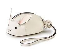 Furla Bag tag leather 12 cm white