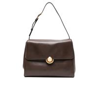 Furla Domus circular-detail leather shoulder bag - Brown One Size