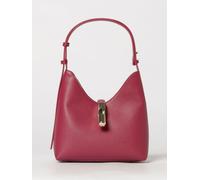 FURLA Goccia Grained Leather Shoulder Bag by with Snap Closure
